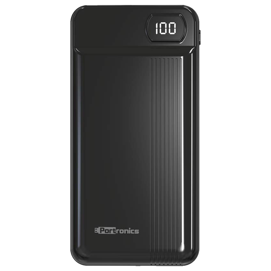

Portronics Indo 20D 20000 mAh Power Bank (POR 294, Black), No color