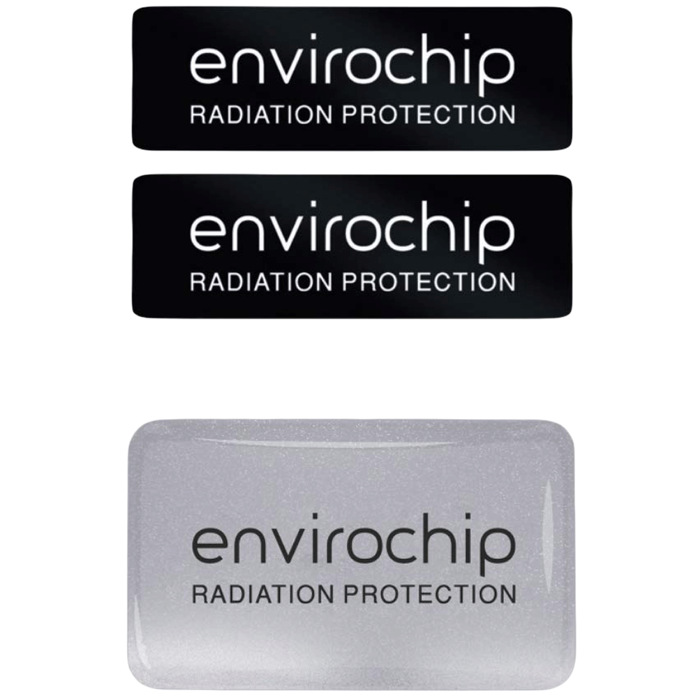Environics - Environics Envirochip Anti Radiation Chip for Mobile and Smart TV (Pack of 2, 124ClgTP, Black/Silver)