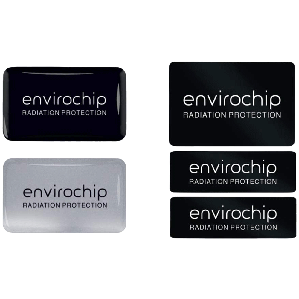 Environics - Environics Envirochip Anti Radiation Chip for Mobile and Laptop (Pack of 3, 117CLTP, Black/Silver)