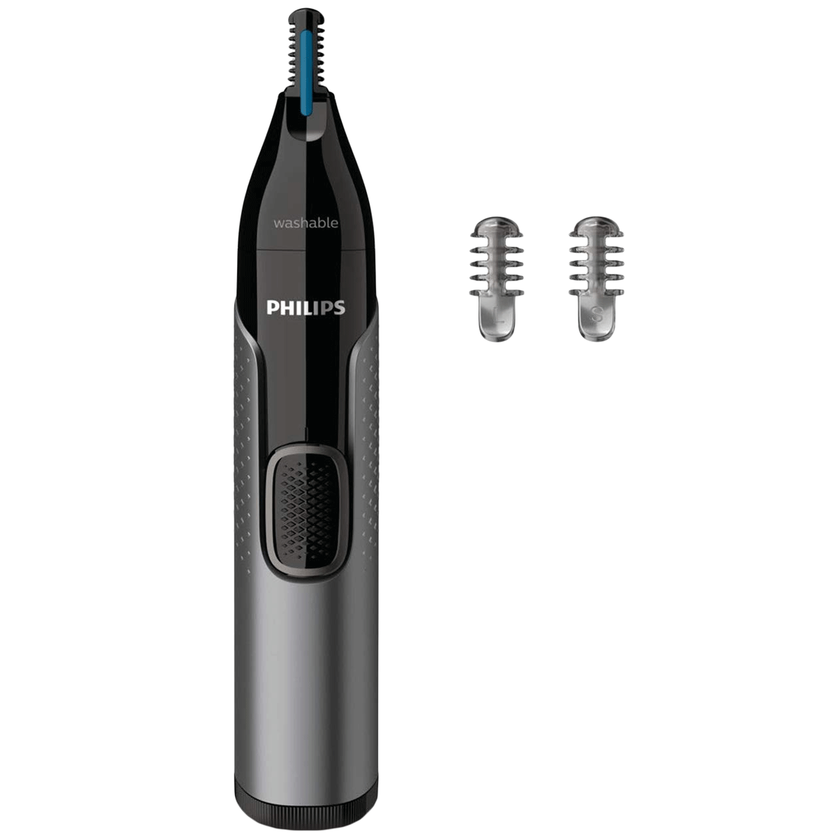 Philips Series 3000 Stainless Steel Blades Cordless Nose, Ear & Eyebrow Trimmer (Precision Trim Technology, NT3650/16, Grey)_1