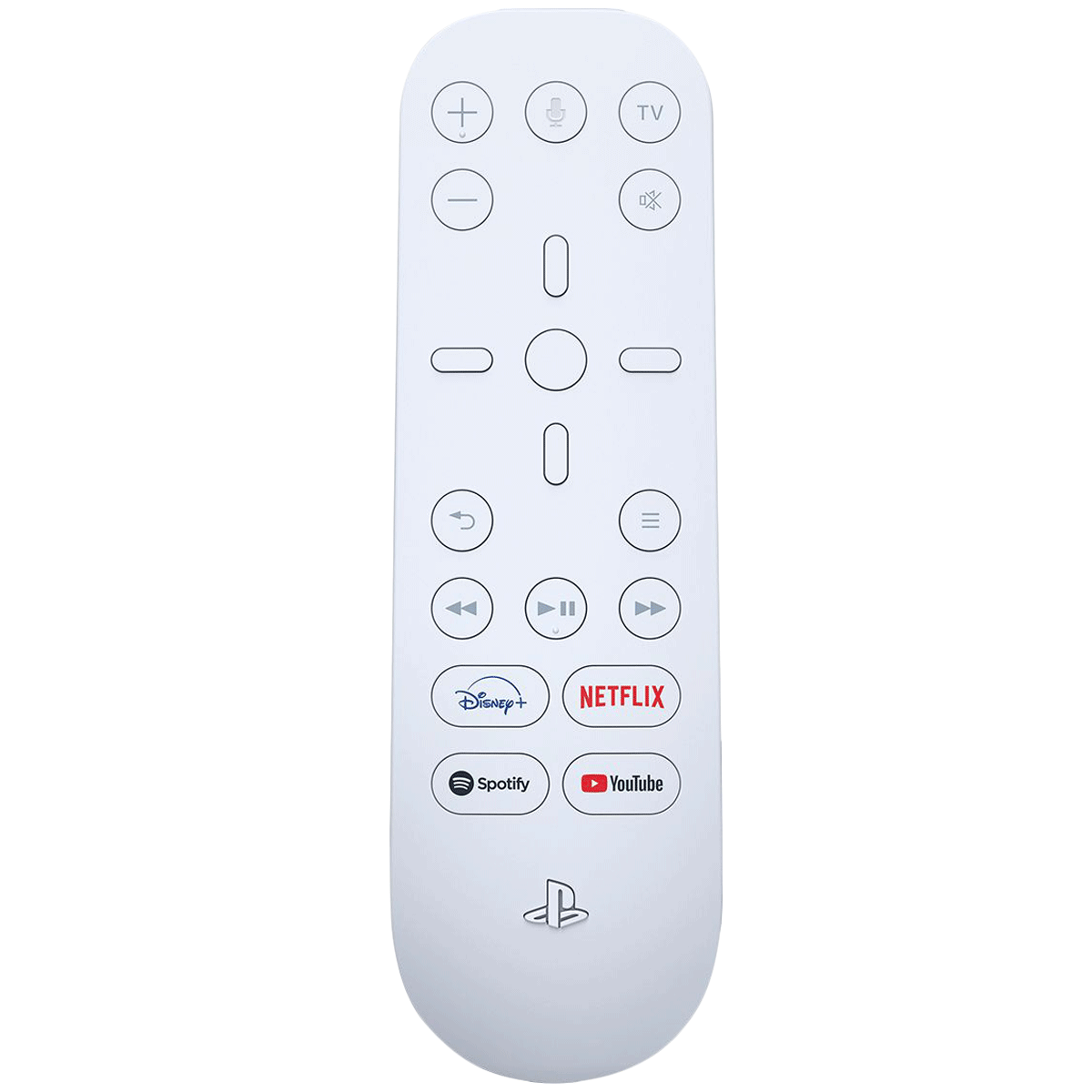 Sony Media Remote For Playstation 5 (Dedicated App Buttons, CFI-ZMR1BX/R, White)_1
