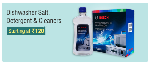 Dishwasher Salt, Detergent & Cleaners
