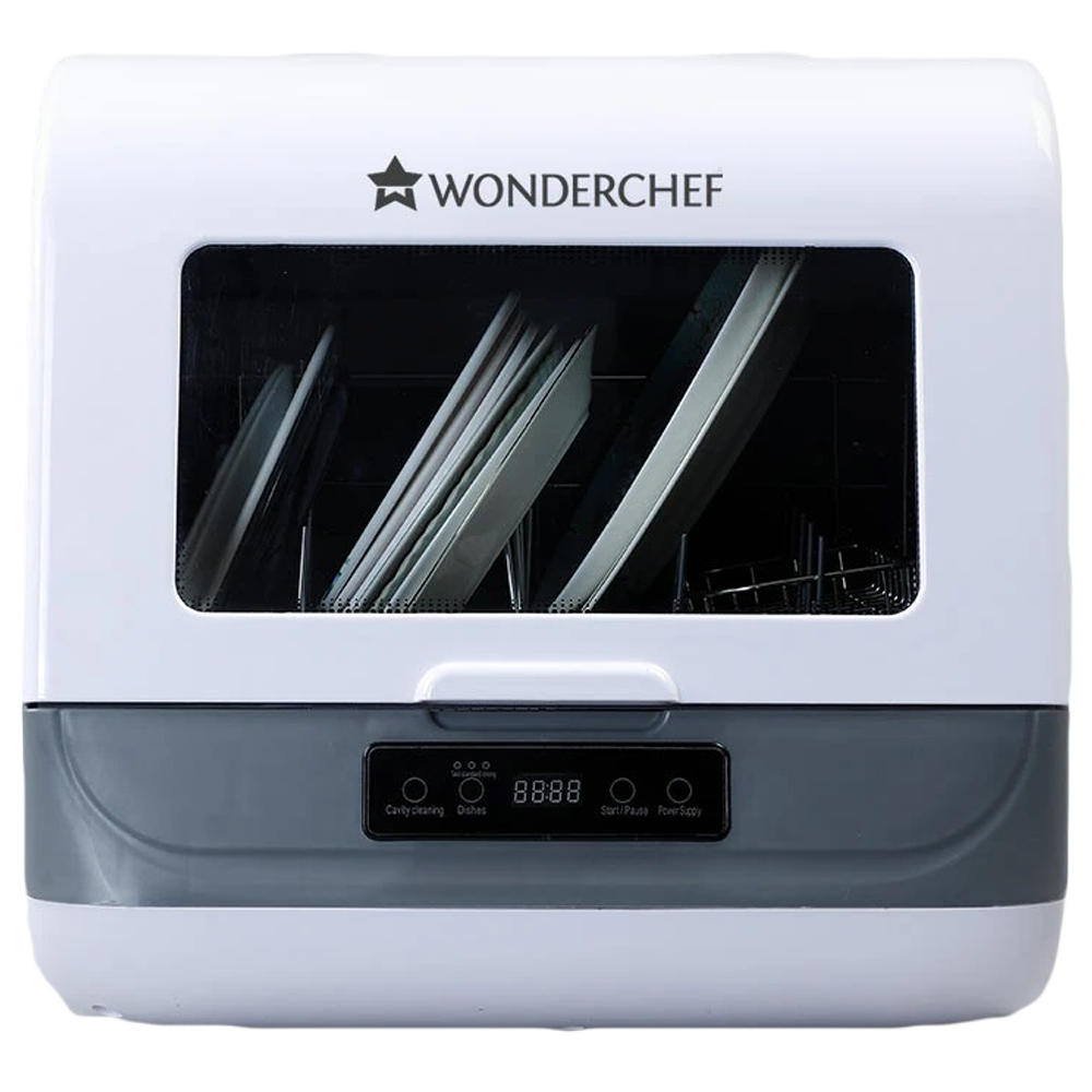 Wonderchef 12 Place Setting Counter Top Dishwasher (360 Degree Double Spray, 63153583, White)_1
