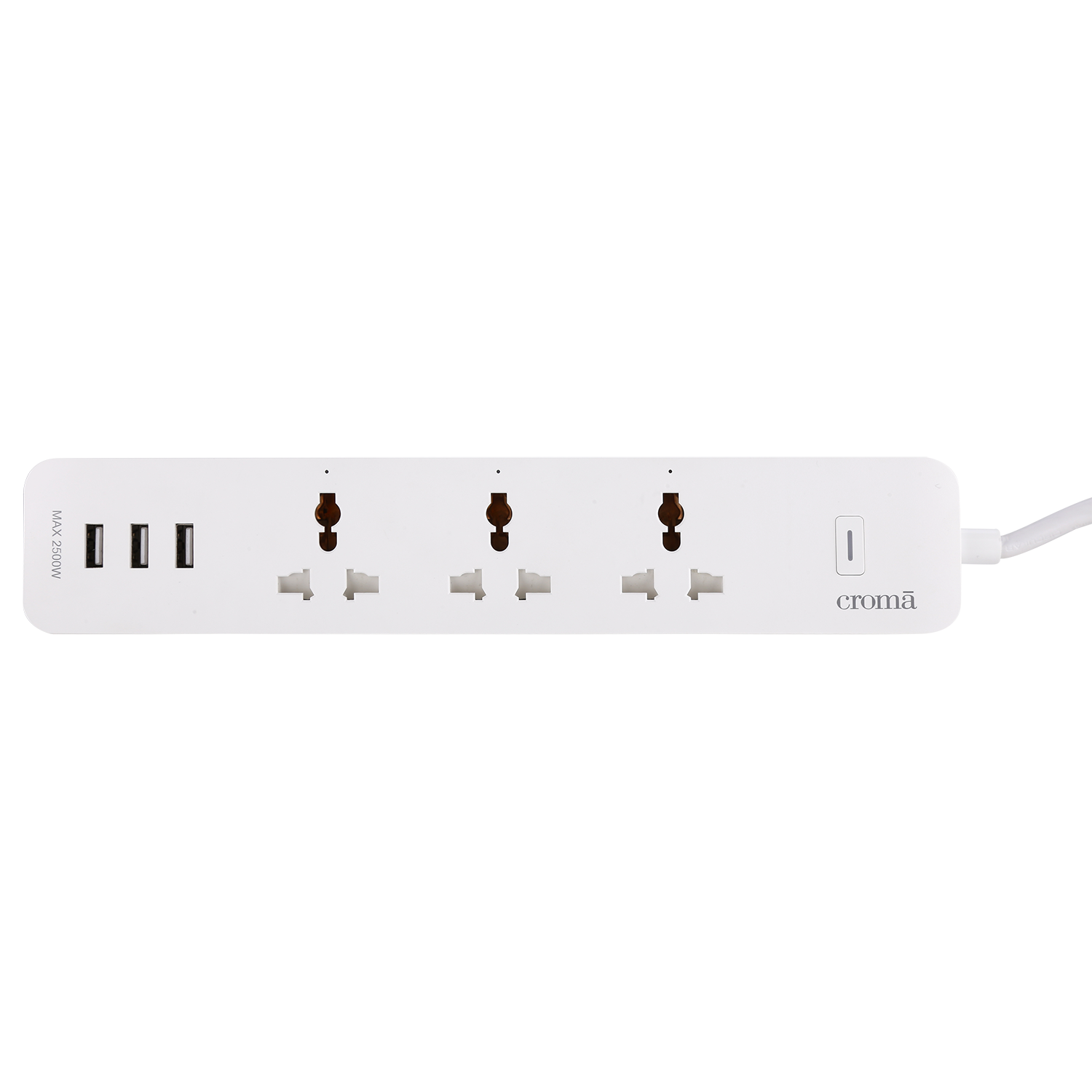 

Croma Universal Wi-Fi Smart Surge Protector (CRCP1004, White), No color