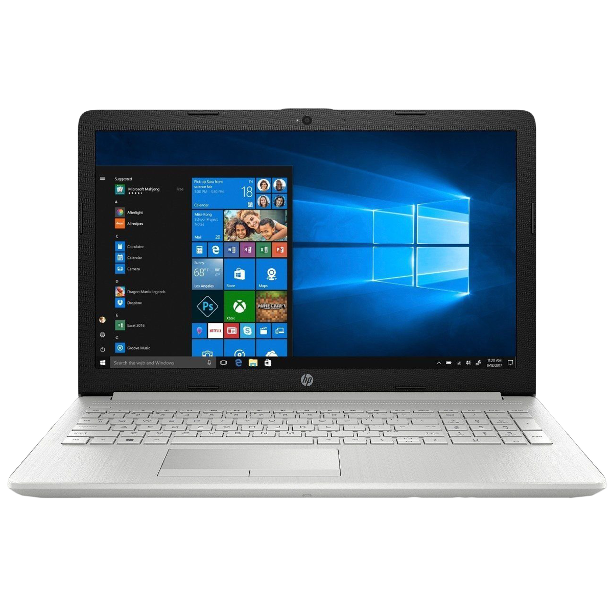 

HP Notebook 15-db1059au (8VY87PA#ACJ) Ryzen 3 Windows 10 Home Thin and Light Laptop (4GB RAM, 1TB HDD, AMD Radeon Vega 3, MS Office, 39.62cm, Natural Silver), No color
