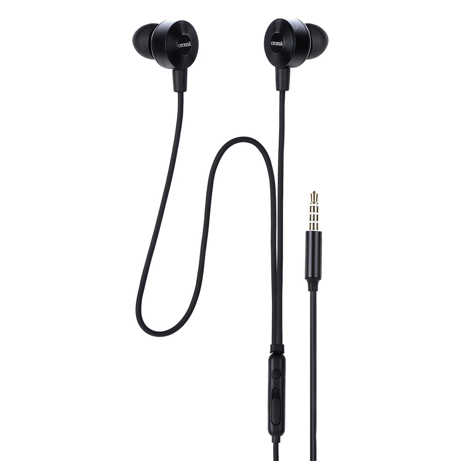 Croma CREA7301 In-Ear Wired Earphones with Mic (Black)_1