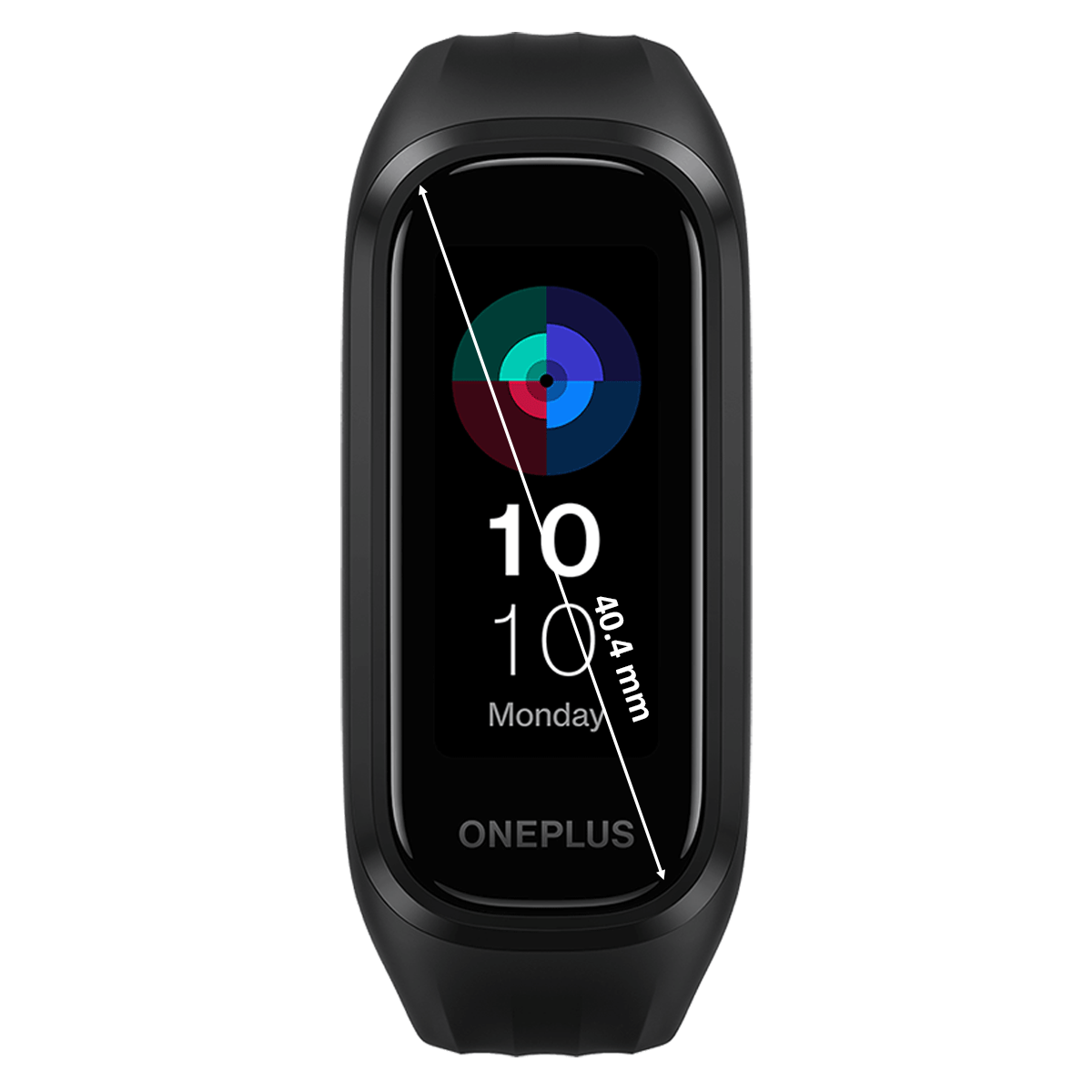 OnePlus Smart Band (40.4mm) (Step Count, W101N, Black, Aluminum Rubber Dual Strap)_4