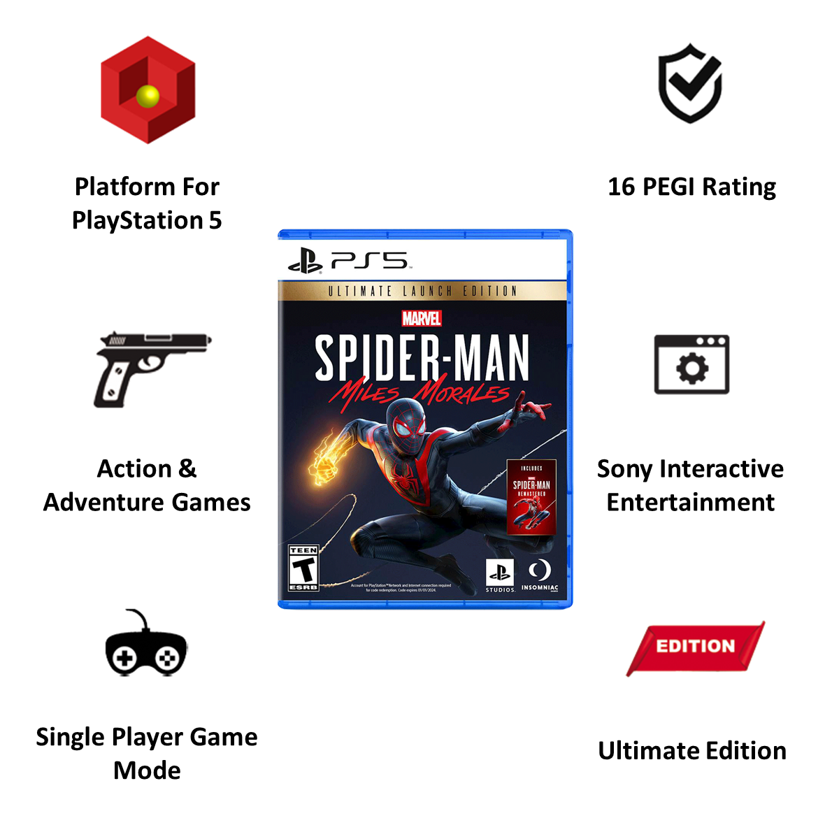 Marvel's Spider-Man: Miles Morales Launch Edition - Sony