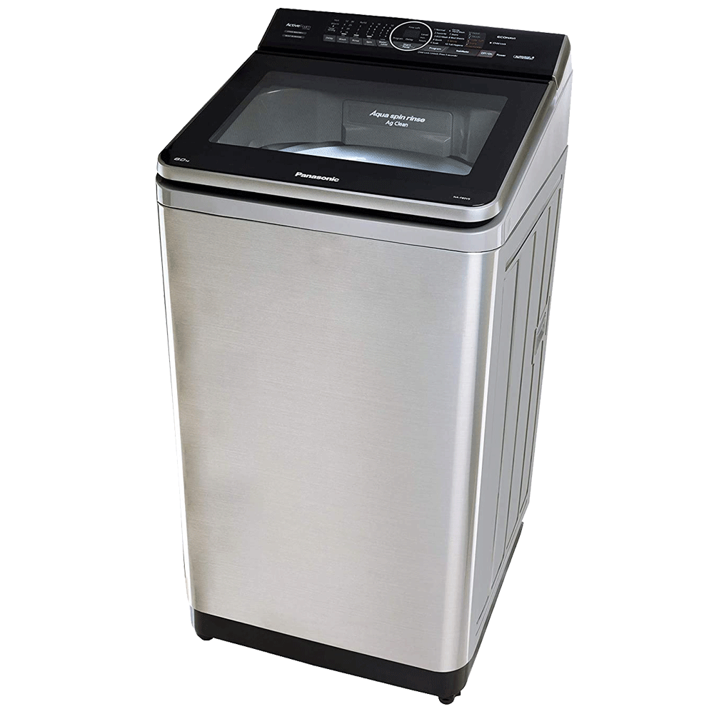 Panasonic 8 kg 5 Star Fully Automatic Top Load Washing Machine (Aqua Spin Rinse, NA-F80V9SRB, Stainless Steel)_3