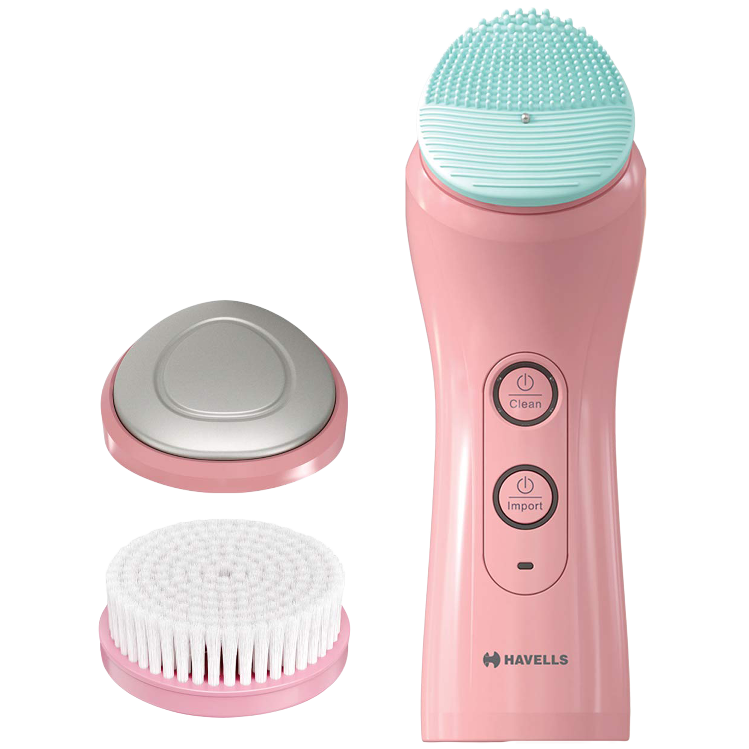 Havells Skin Care Cordless 2-in-1 Facial Cleanser (6 Operation Modes, SC5070, Pink)