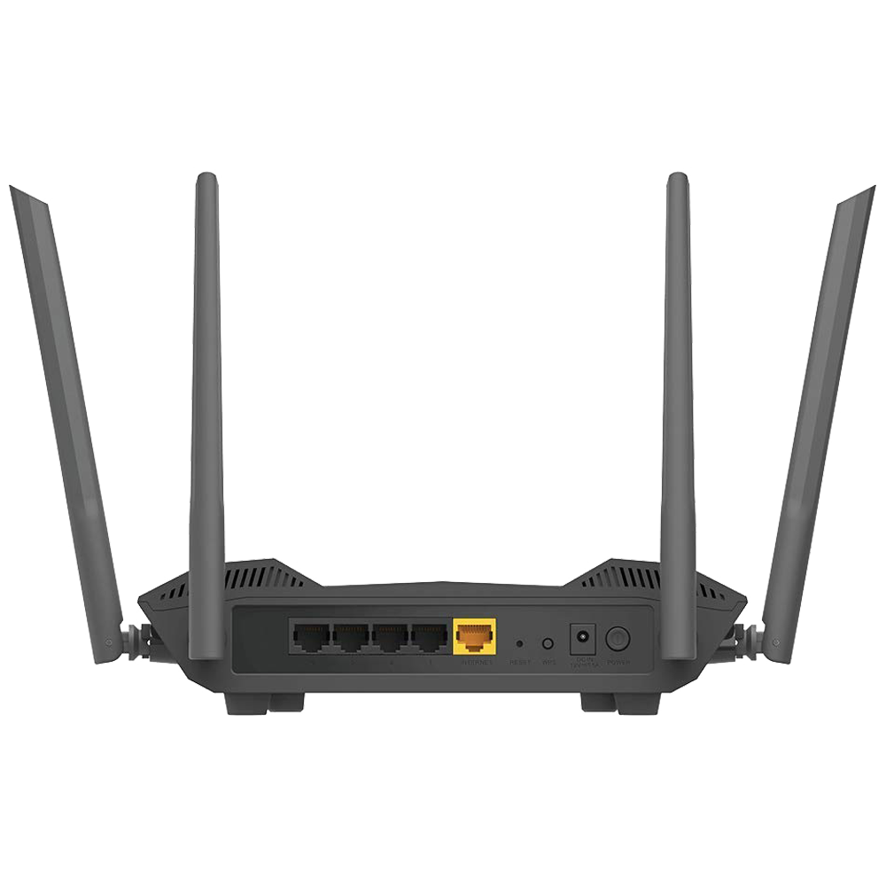 Buy D-Link Dual Band 1500 Mbps Wi-Fi Router (4 Antennas, 4 LAN Ports,  Unprecedented Network Efficiency, DIR-X1560 AX1500, Black) Online – Croma