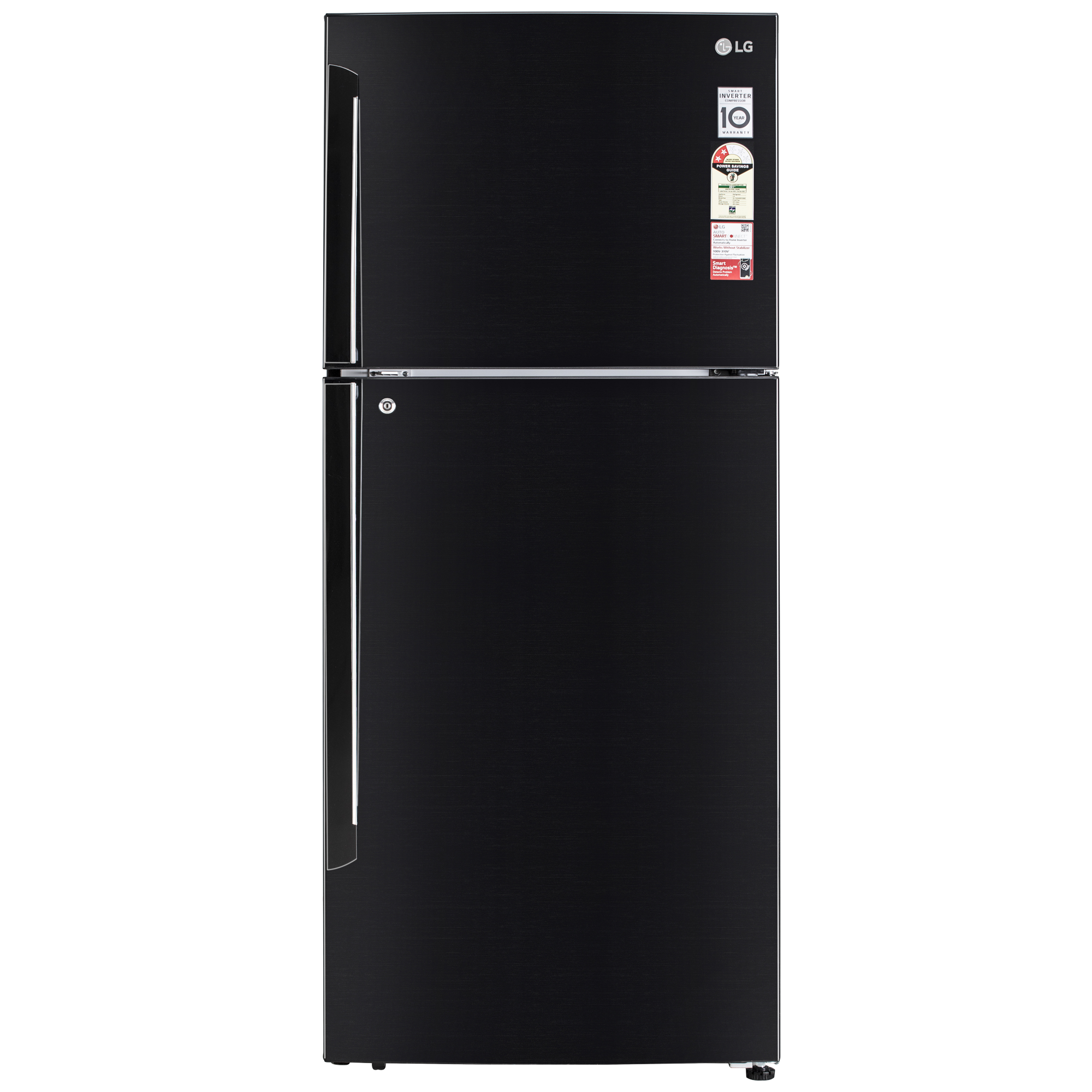LG - lg 437 Litres 2 Star Frost Free Inverter Double Door Refrigerator (Convertible Plus, GL-T432AESY.DESZEB, Ebony Sheen)