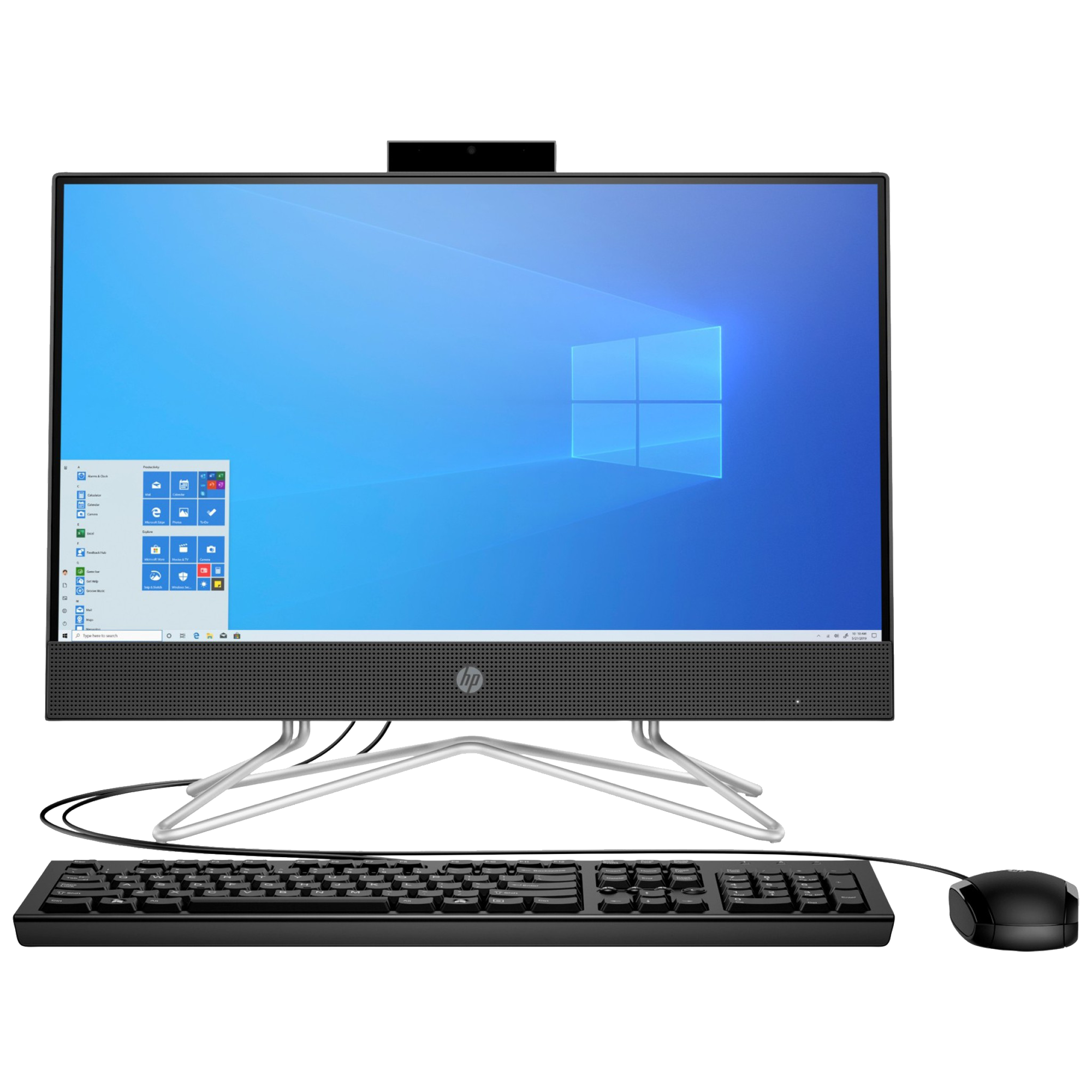 

HP 22-dd0201in (180N0AA) Ryzen 3 Windows 10 Home All-in-One Desktop (4GB RAM, 1TB HDD, AMD Radeon Graphics, MS Office, 54.61cm (21.5 Inches), Jet Black), No color