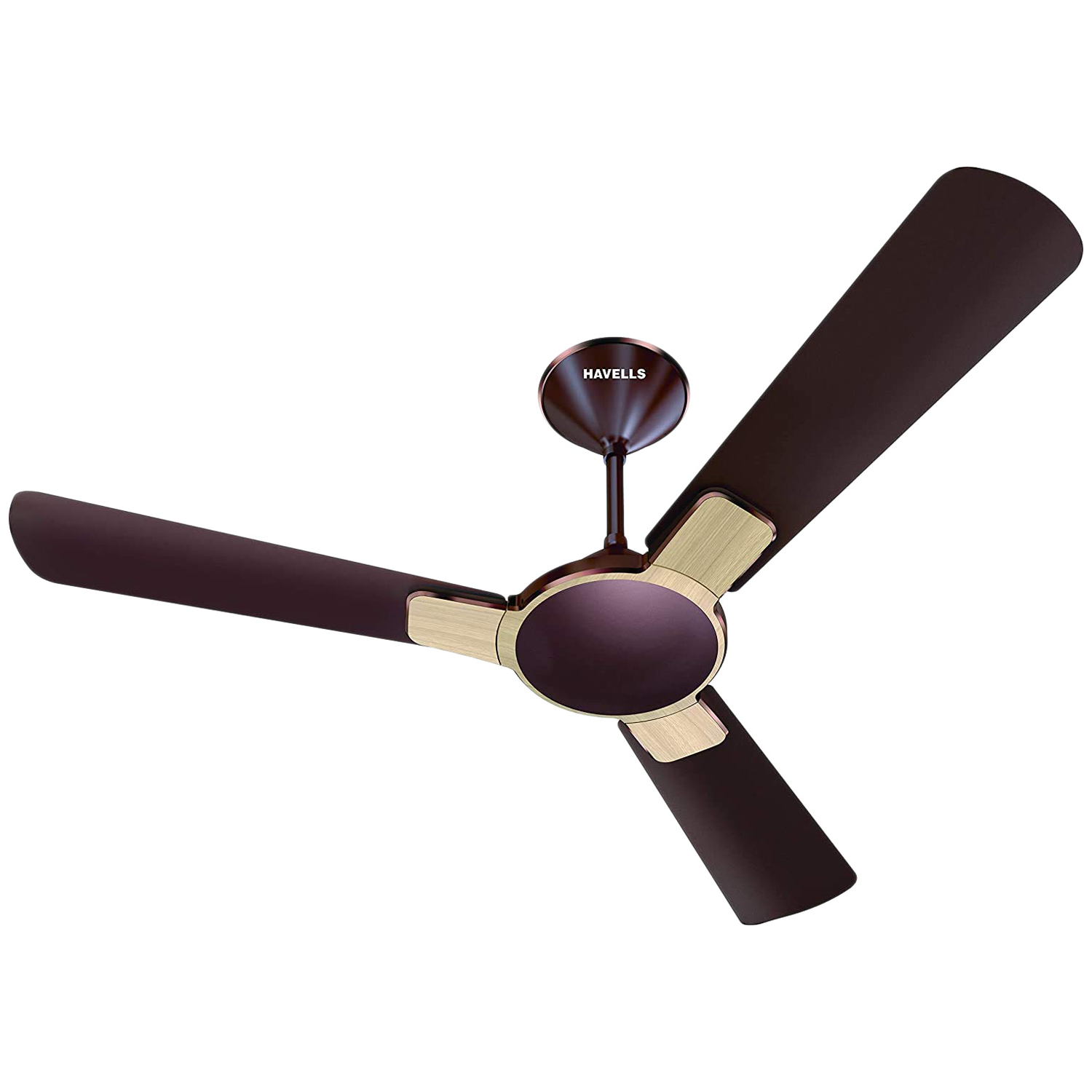 Havells Enticer Wood 120cm Sweep 3 Blade Ceiling Fan (Inverter Compatible, FHCEWSTOAK48, Oakwood)_1