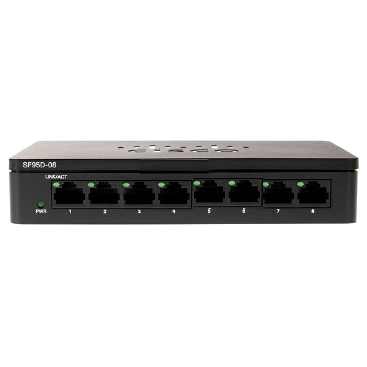 

Cisco 95 Series Unmanaged Switch (Affordable 10/100/1000-Mbps Speeds, SF95D-08-IN, Black), No color