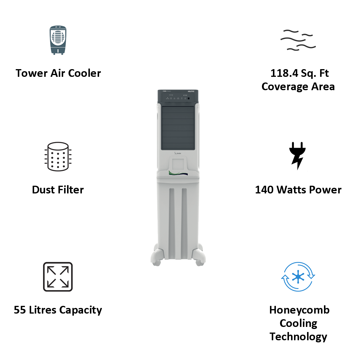 voltas tower cooler with remote