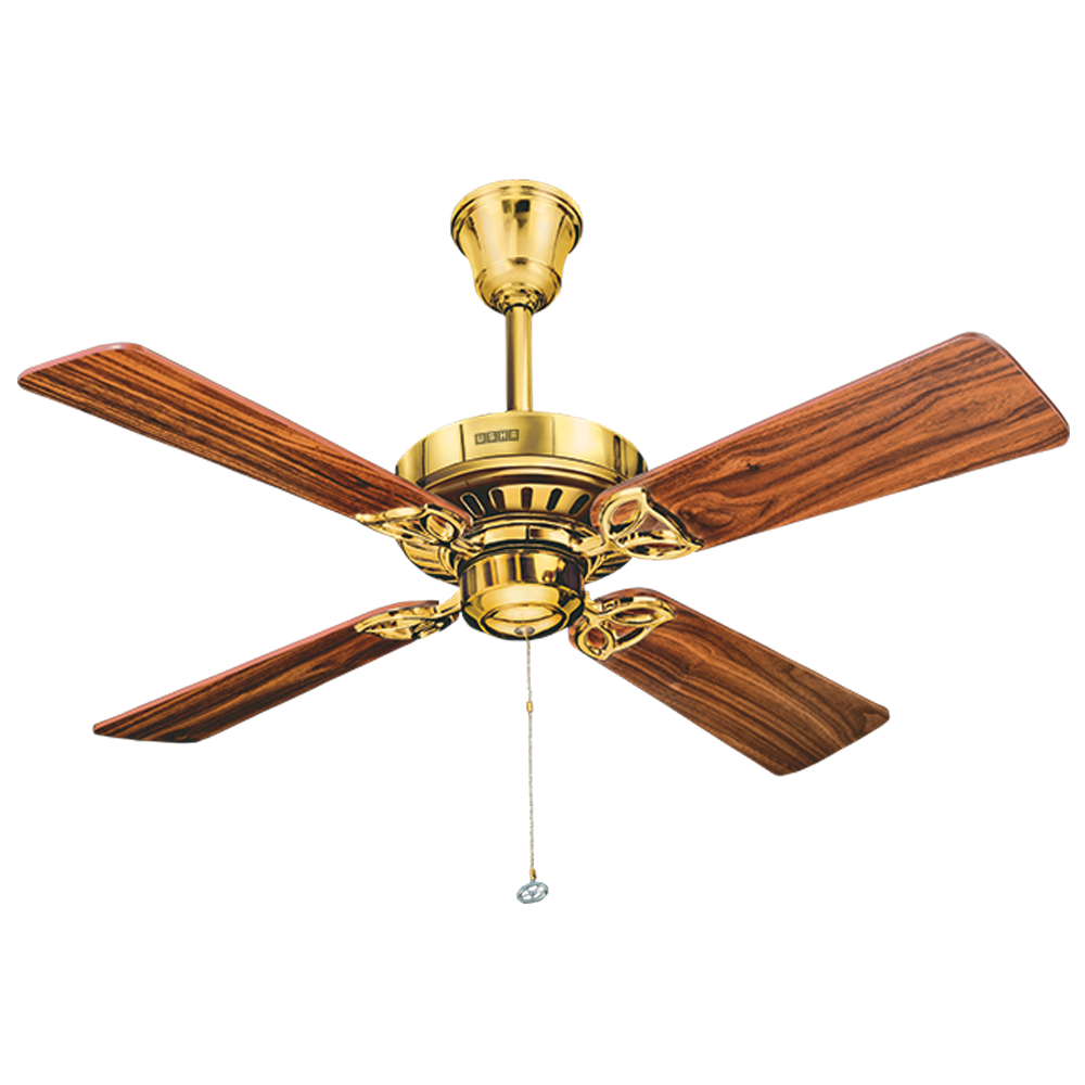 Usha Hunter Bayport 106.7cm Sweep 4 Blade Ceiling Fan (Inverter Compatibility, 111033428H, Brown)_1