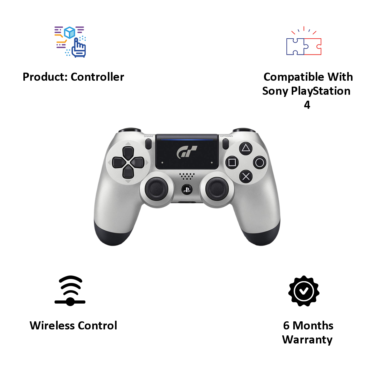 Navy blue Replacement Game Controller for PS-4 Controller Remote Joystick Gamepad Wireless Controller Dual Vibration for Ps4/Pro/Slim/PC 
