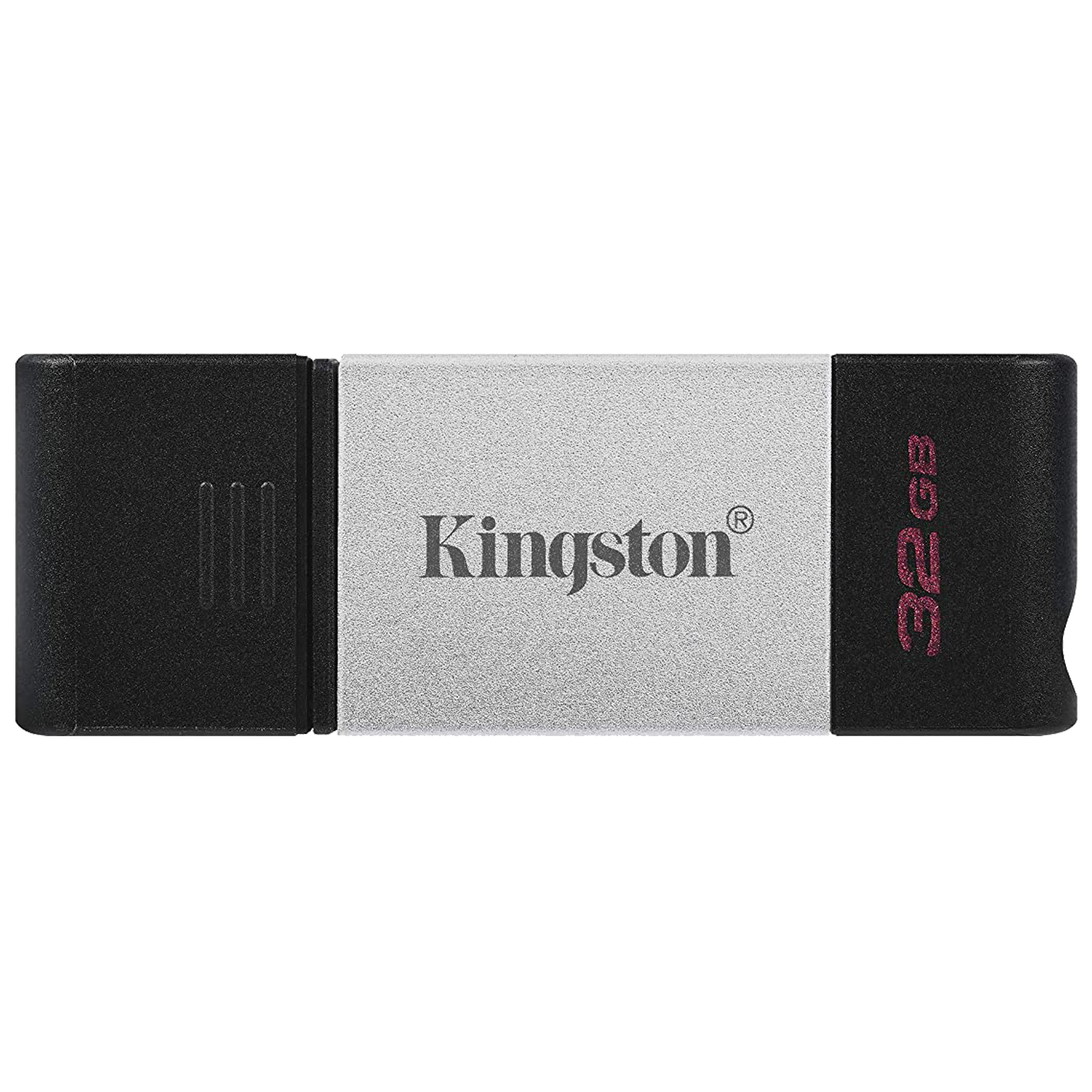 

Kingston DataTraveler 80 32GB USB 3.2 (Type-C) Flash Drive (200 MB/s Read Speed, DT80/32GB, Grey), No color