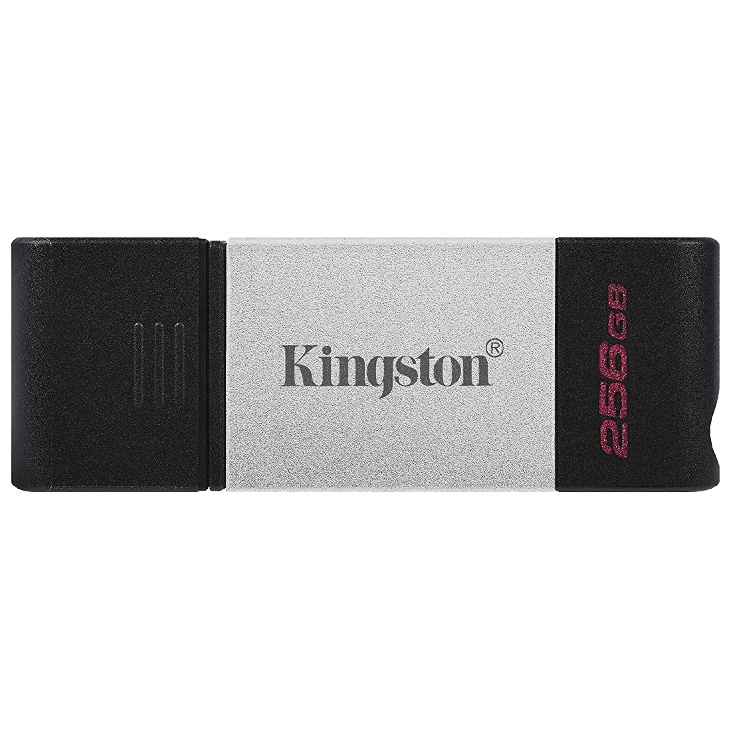 

Kingston DataTraveler 80 256GB USB 3.2 (Type-C) Flash Drive (200 MB/s Read Speed, DT80/256GB, Grey), No color