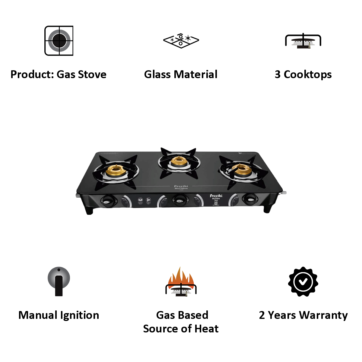 preethi zeal gas stove