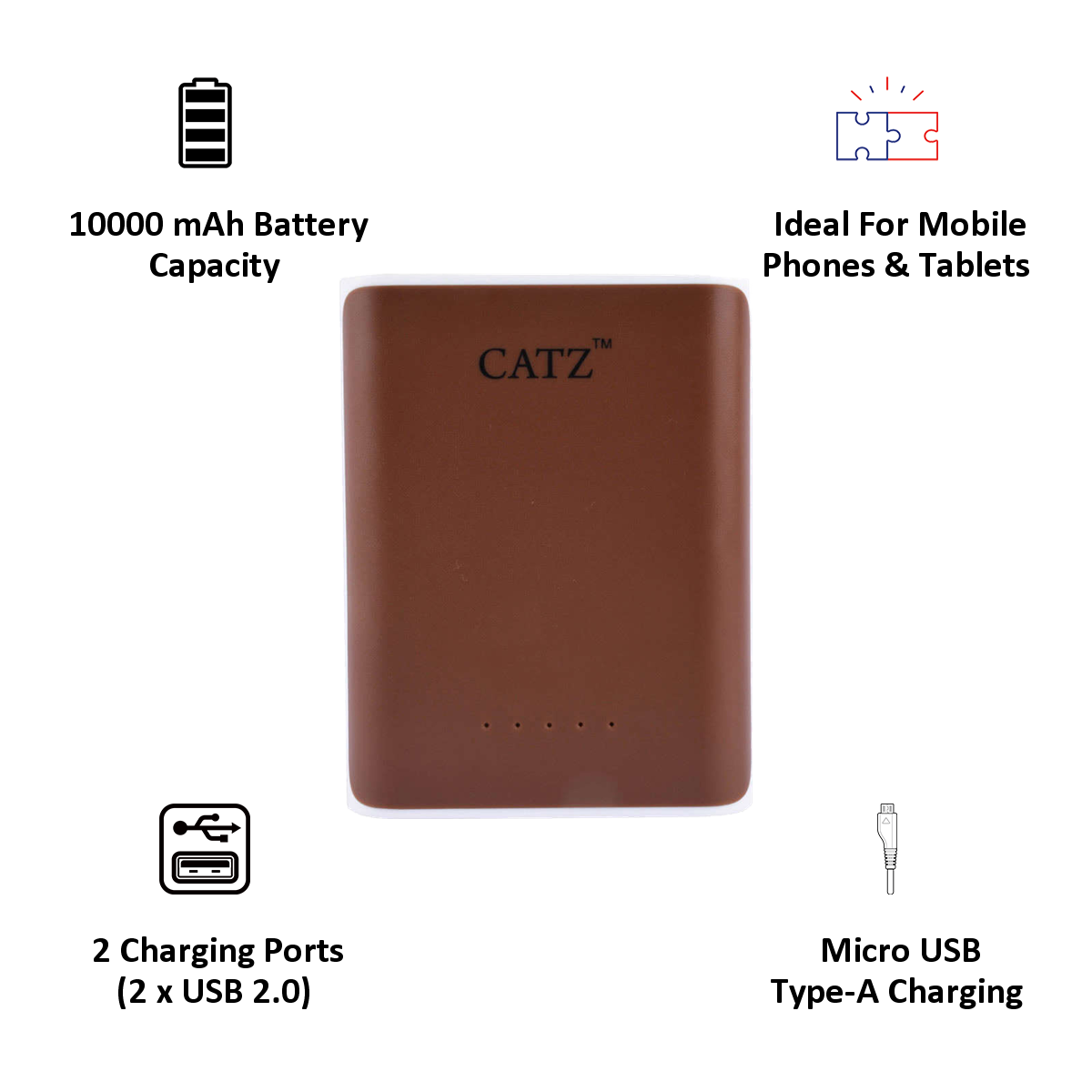 Catz 10000 mAh Power Bank (CZ-PB-10000, As Per Stock Availability)_4