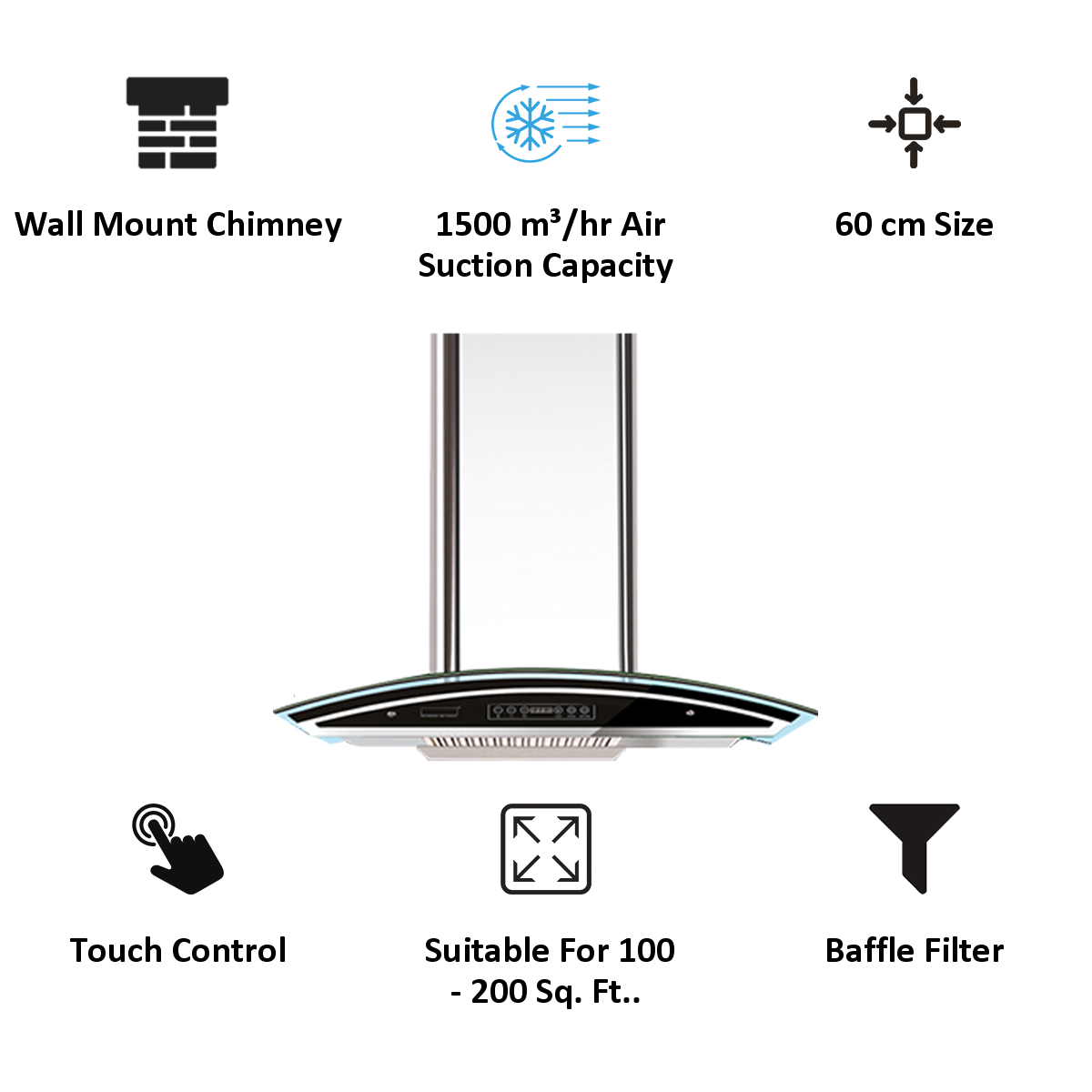 faber energy premier 60 cm auto clean chimney