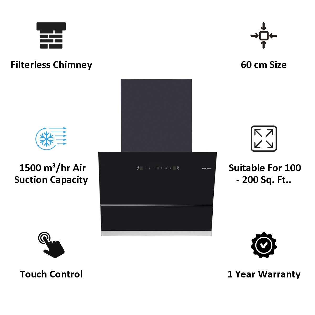 faber chimney apex flhc sc bk 60