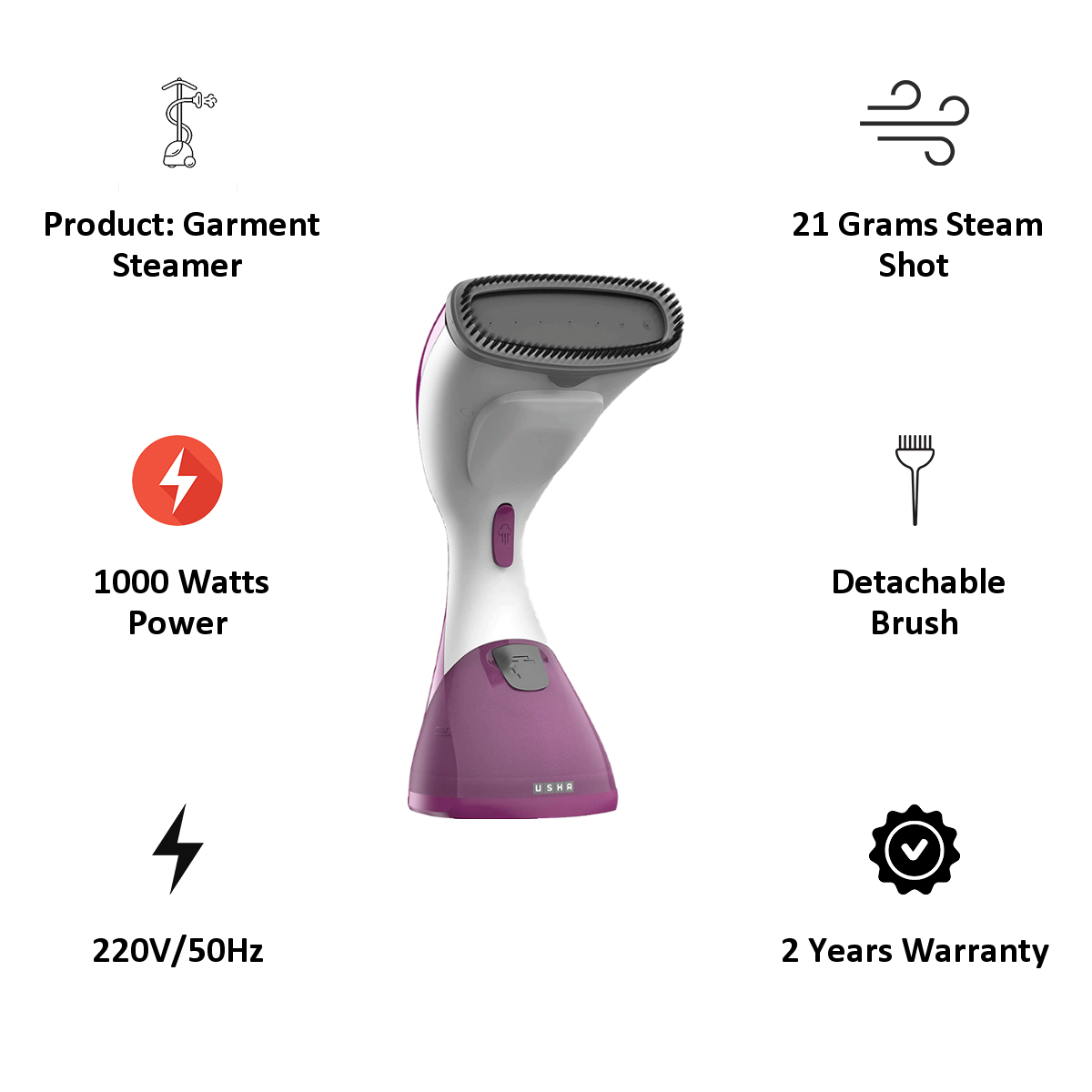 usha garment steam iron