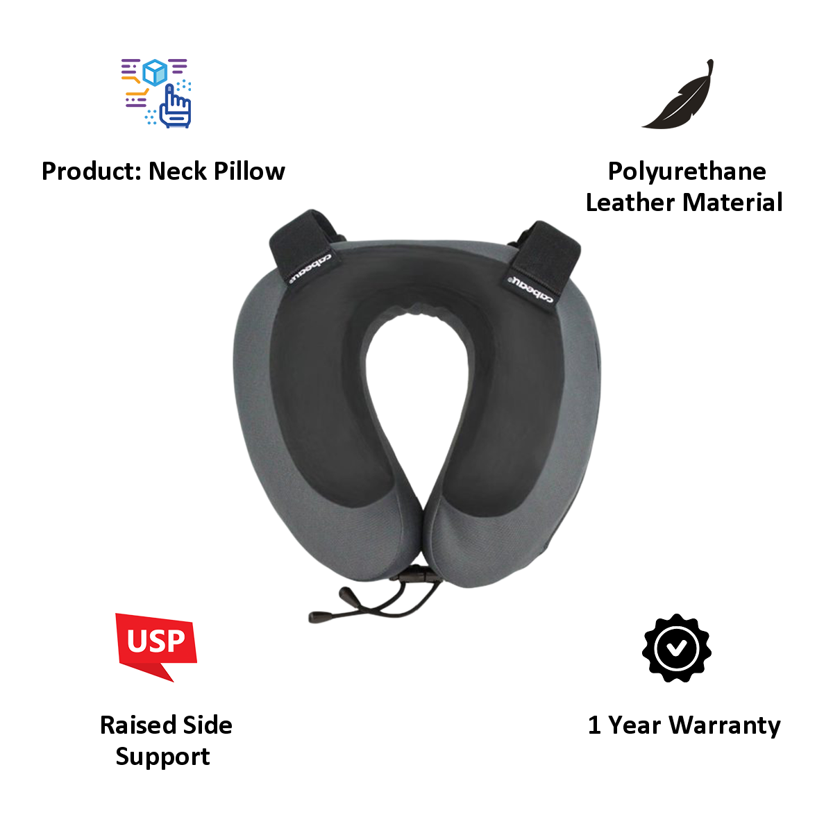 Buy Cabeau Evolution S3 Travel Neck Pillow (TPEP2962, Steel) Online - Croma