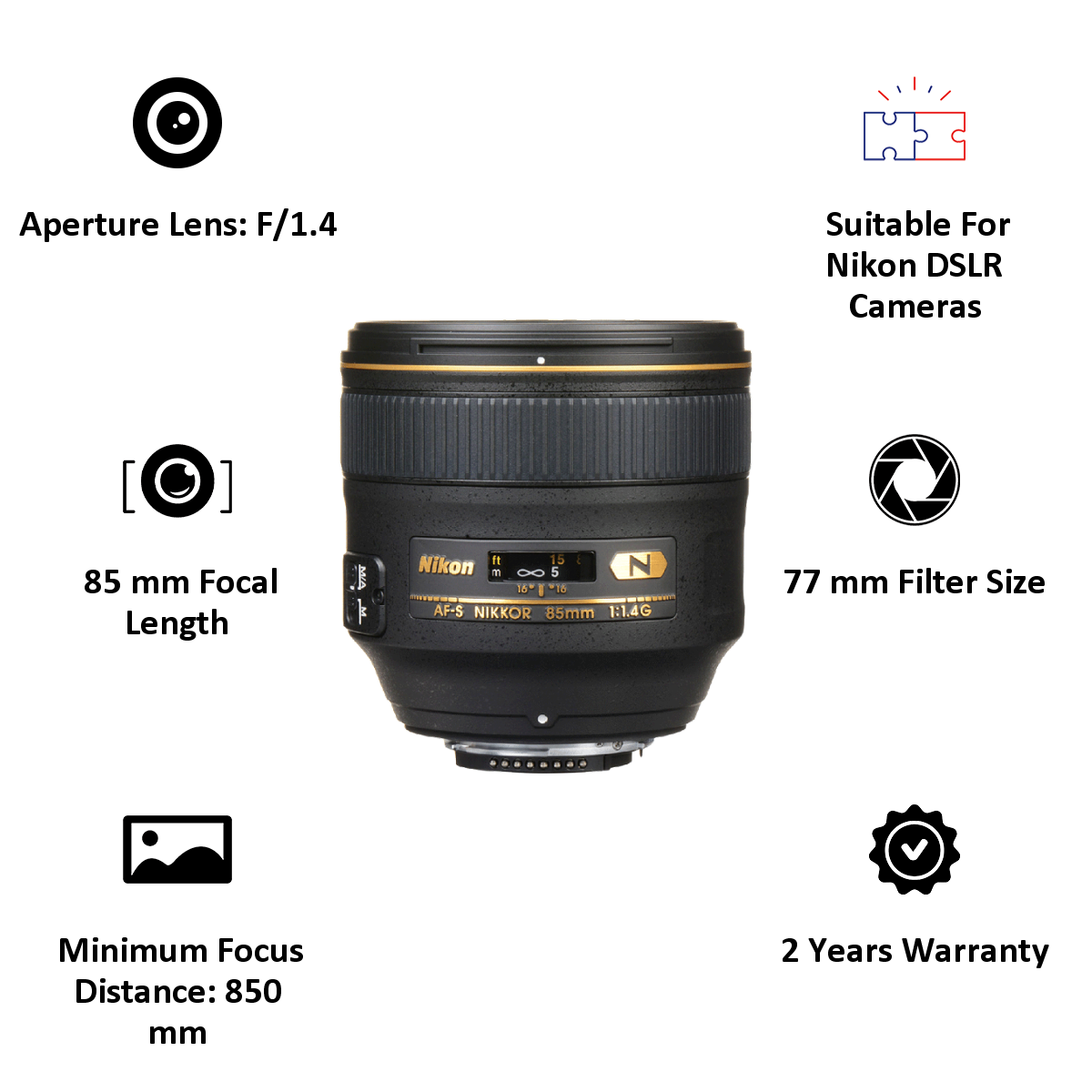 nikon 85mm 1.4 g lens