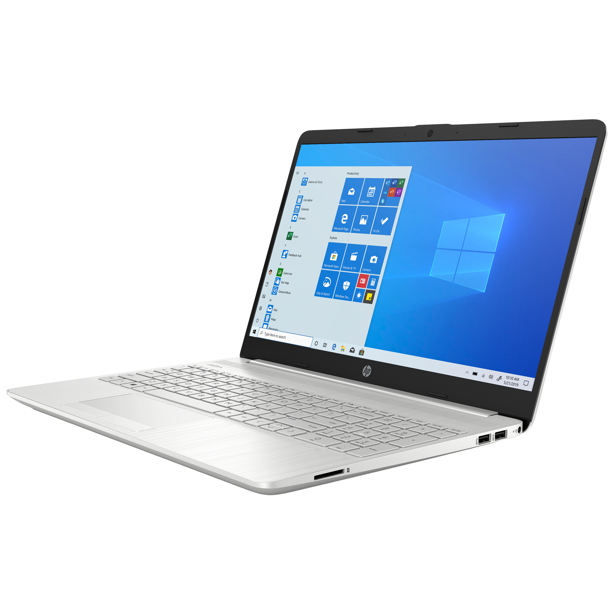 HP 15s-gr0012AU (35K35PA#ACJ) Ryzen 3 Windows 10 Home Single Language Thin and Light Laptop (8GB RAM, 1TB HDD + 256GB SSD, AMD Radeon Graphics, MS Office, 39.62cm, Natural Silver)_3