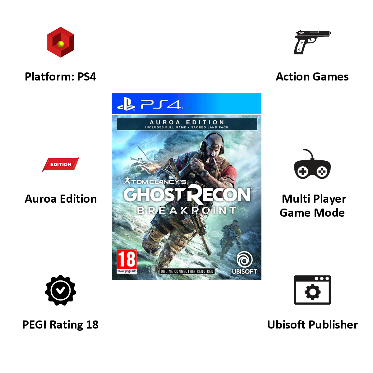 Jogo Ghost Recon Breakpoint PS4 Ubisoft em Promoção é no Bondfaro