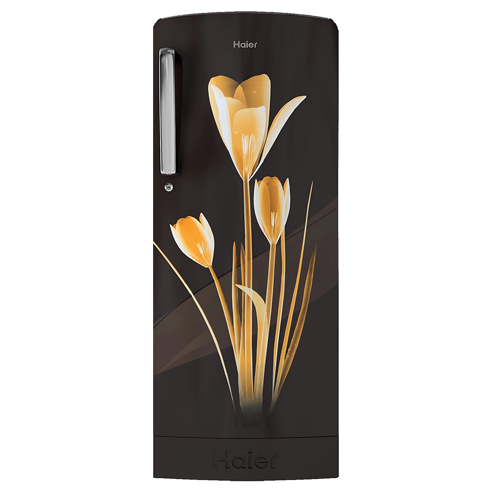 Haier - Haier 192 Litres 3 Star Direct Cool Single Door Refrigerator (With Base Drawer, HRD- 1923PKL-E, Black Lily)
