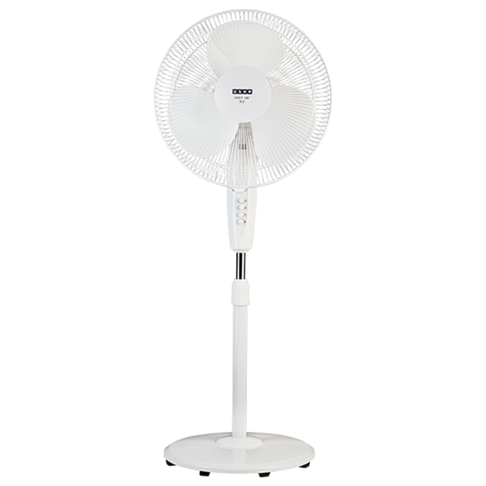 usha - usha Mist Air Icy 40cm Sweep 3 Blade Pedestal Fan (Unique Pivot Arrangement, 131021565R, White)