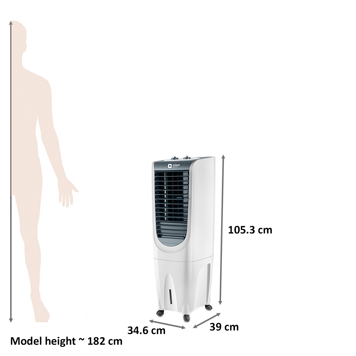 Orient Ultimo Tower 26 Litres Tower Air Cooler (Prevents Mosquito Breeding, CT2604HR, White)_2