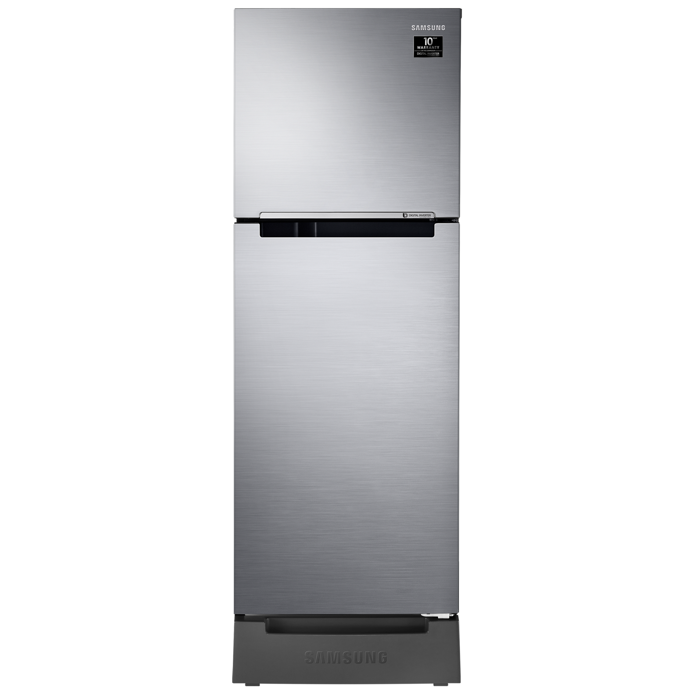 

Samsung 253 Litres 2 Star Frost Free Digital Inverter Double Door Refrigerator (Stabilizer Free Operation, RT28A3132S8/HL, Elegant Inox), No color