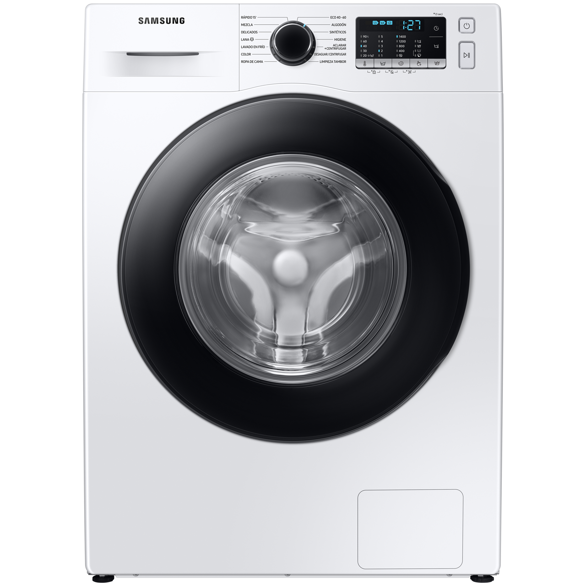 samsung - samsung 8 kg 5 Star Fully Automatic Front Load Washing Machine (Eco Bubble Technology, WW80TA046AE/TL, White)
