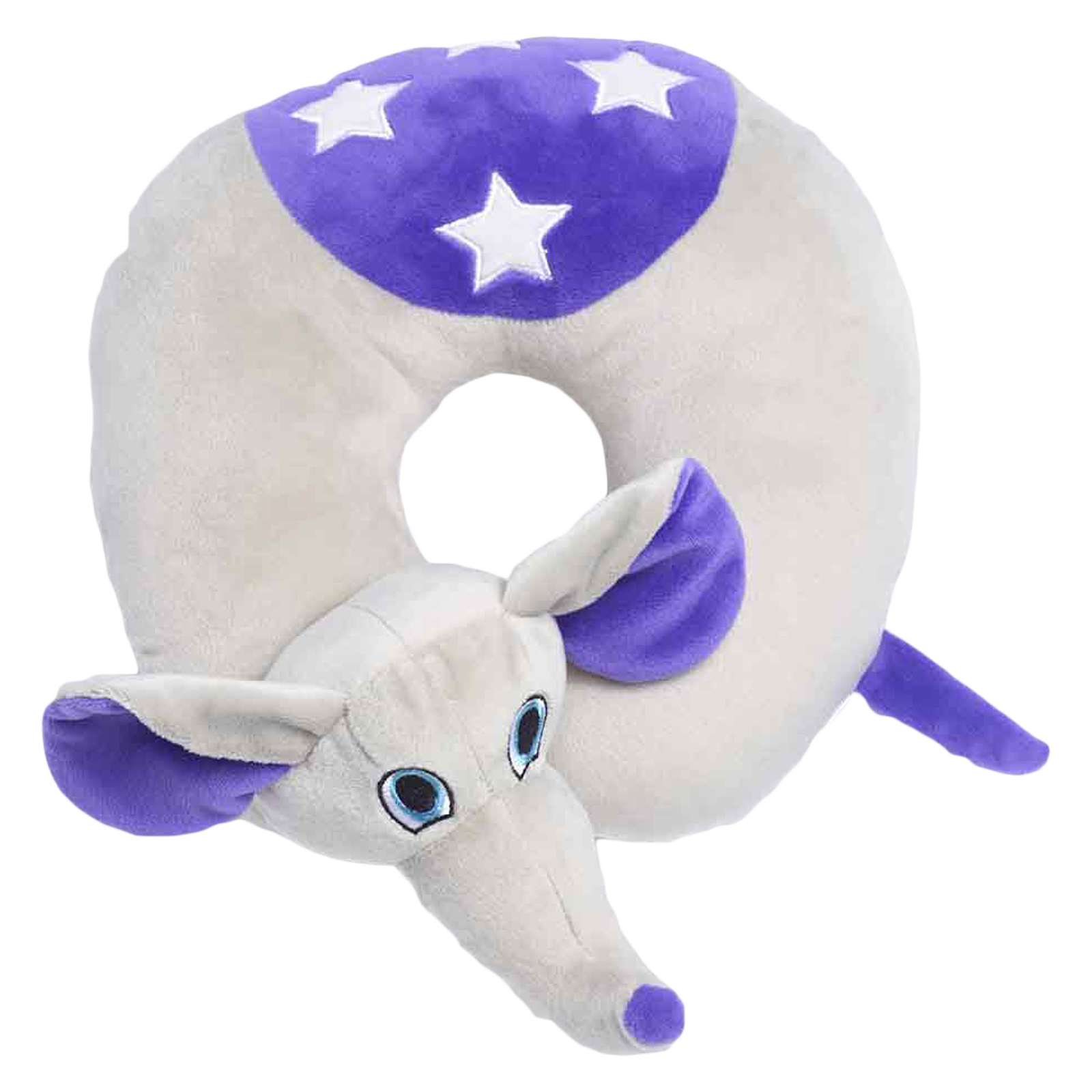 Travel Blue Flappy The Elephant Polyester Neck Pillow (Soft and Comfortable, Multicolor)