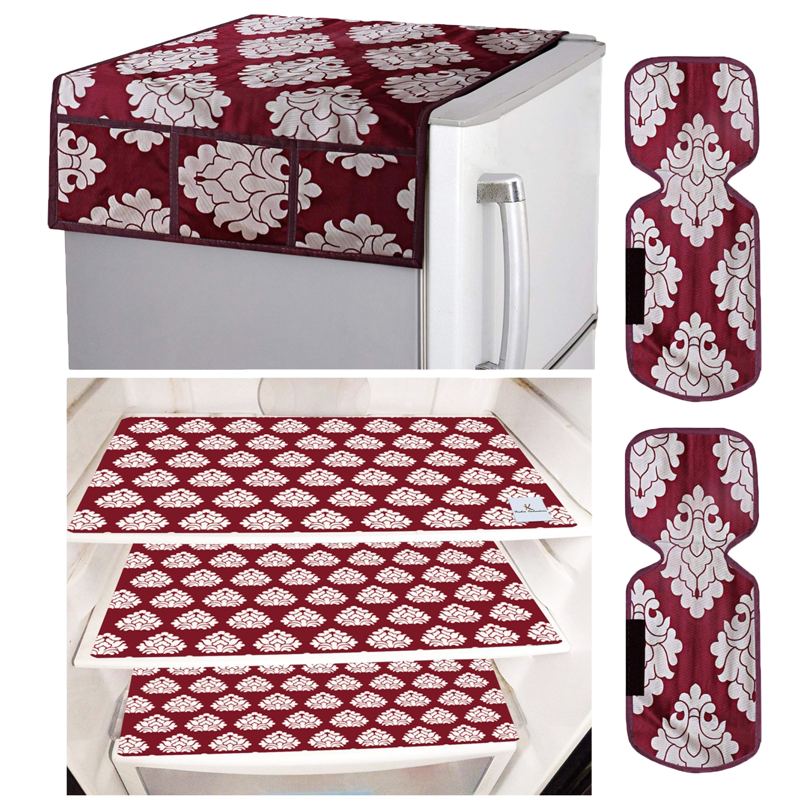 

Kuber Industries Mat For Refrigerator (Easily Hand Washable, CTKTC033659, Maroon), No color