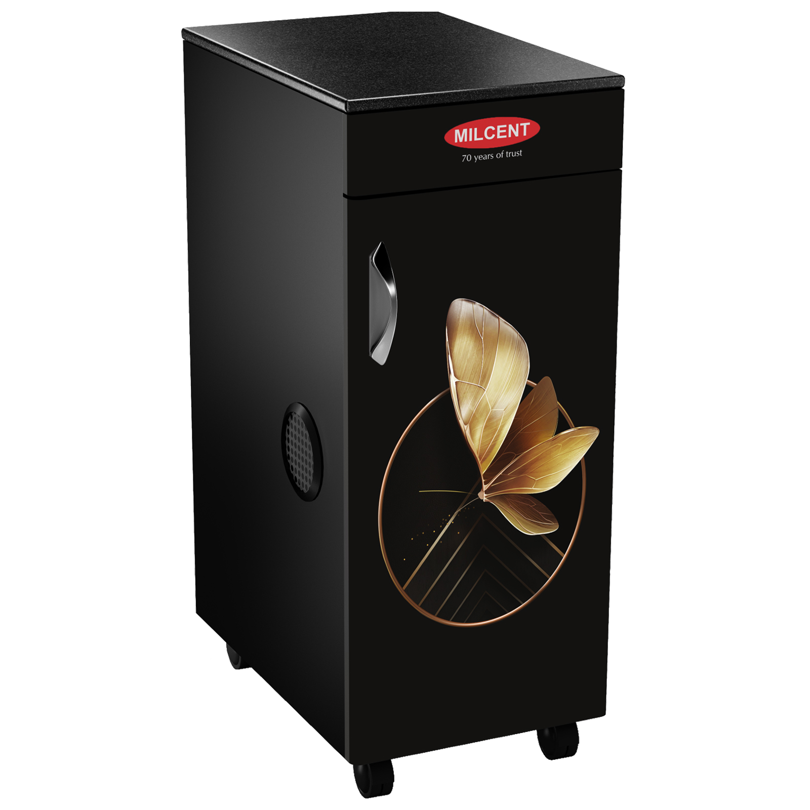 

Milcent Fivestar Super VC 210 150 Watts 6.5 kg Flour Mill Machine (Inbuilt Vaccum Cleaner, Black/Gold), No color
