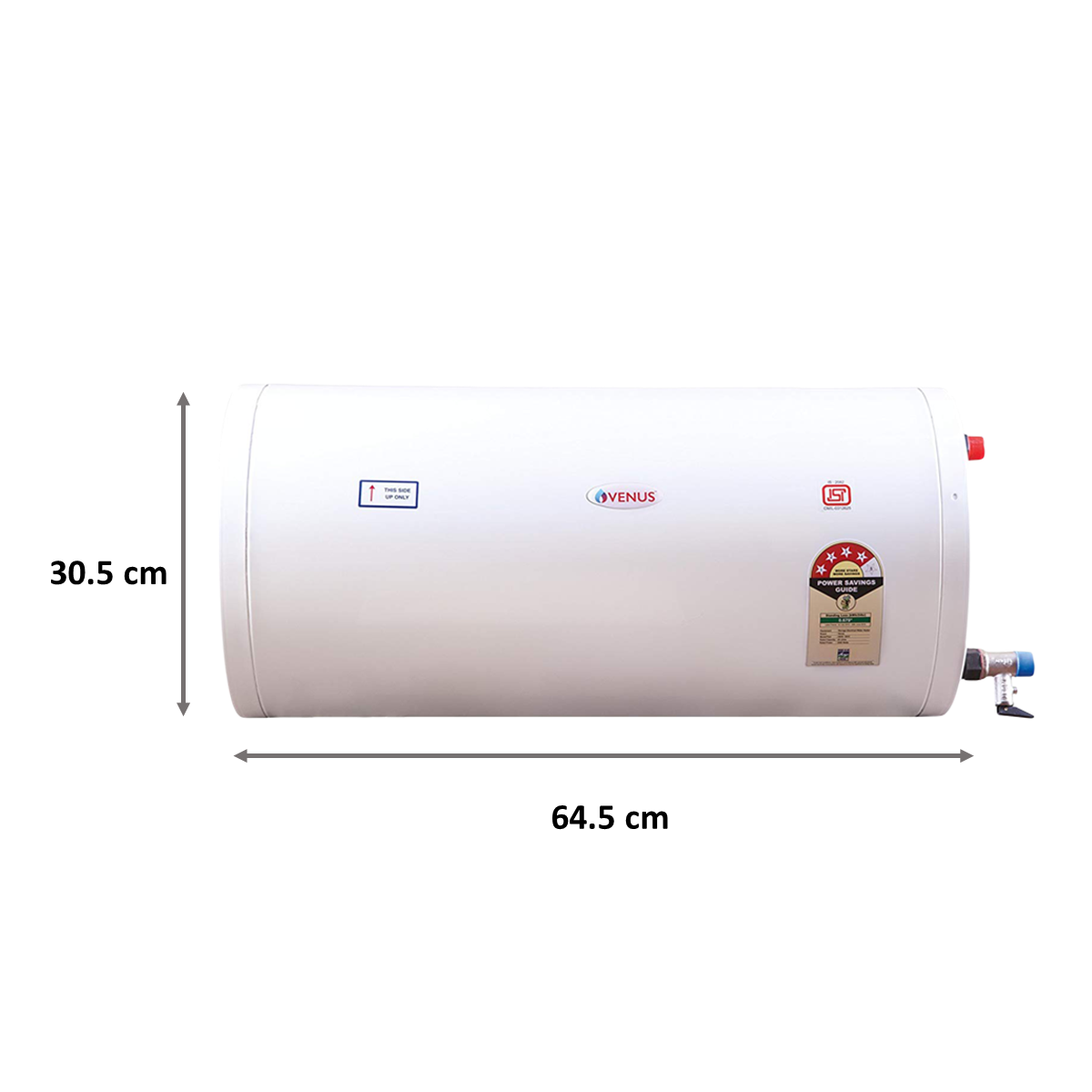 Venus Slim 25 Litres 3 Star Storage Water Geyser (2000 Watts, 25HS, White)_2