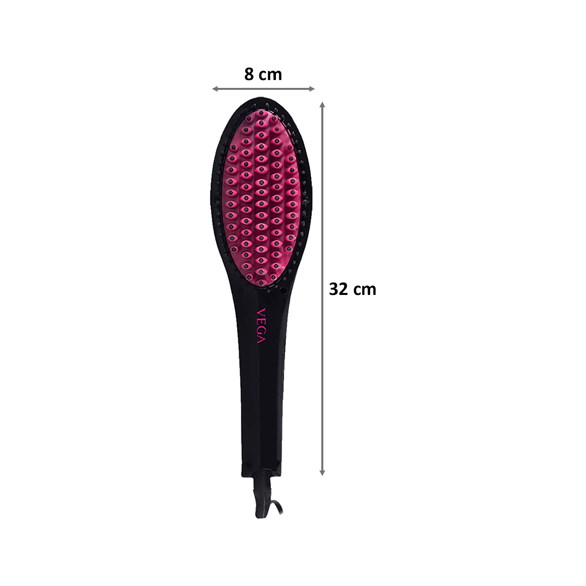 Buy Vega X Glam Corded Straightening Brush (VHSB-01, Black) Online - Croma