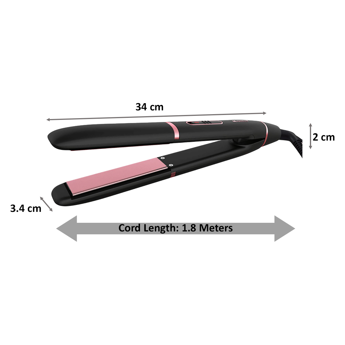 Havells Corded Hair Straightener (LED Indicator, HS4109, Black)_2