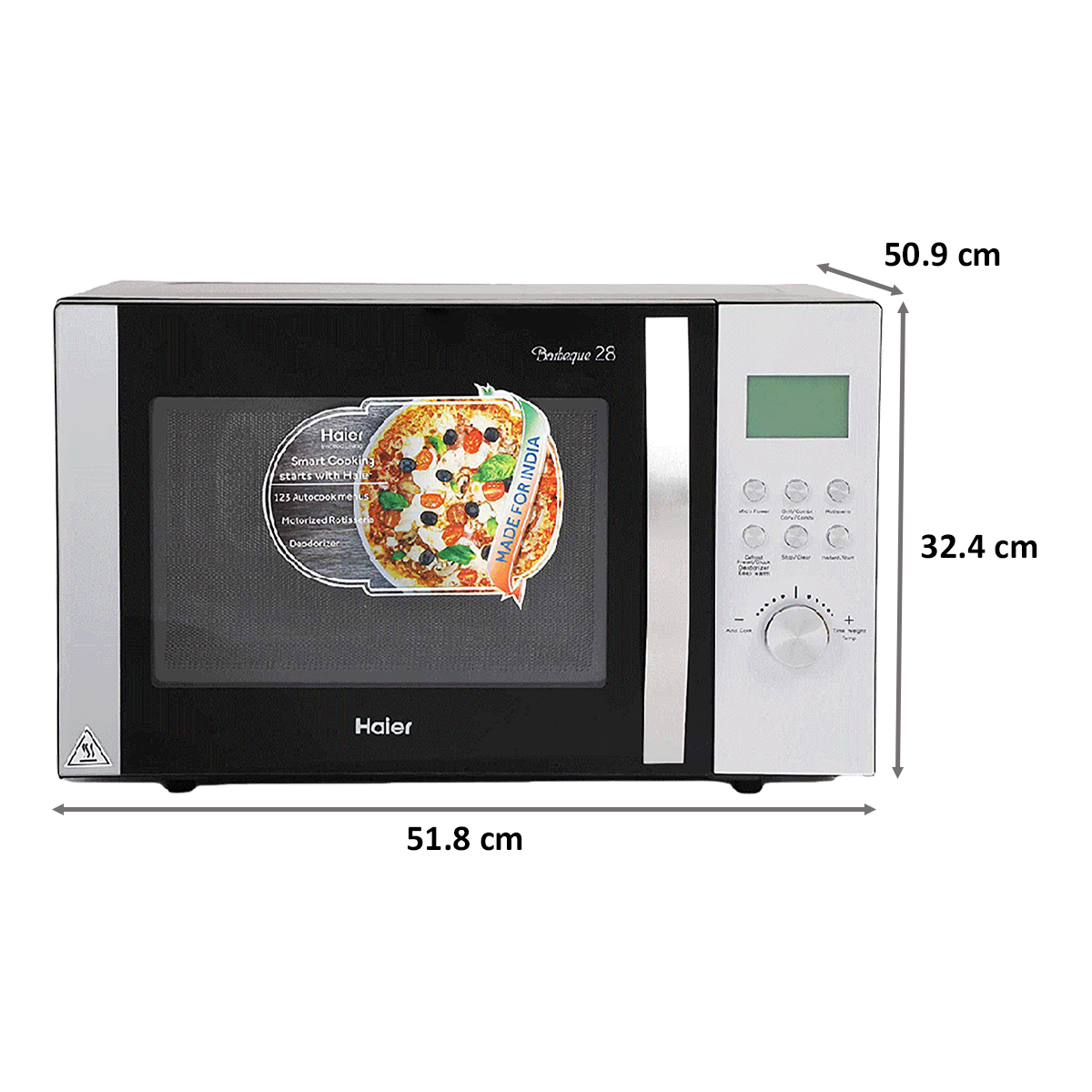Haier 28 Litres Convection Microwave Oven (HIL2801RBSJ, Silver)_2