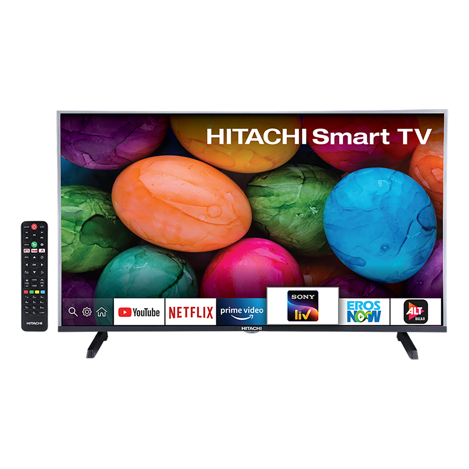 Hitachi 100cm (39.5 Inch) Full HD LED Android Smart TV (3 Years Warranty, LD40VRS02F, Black)_1