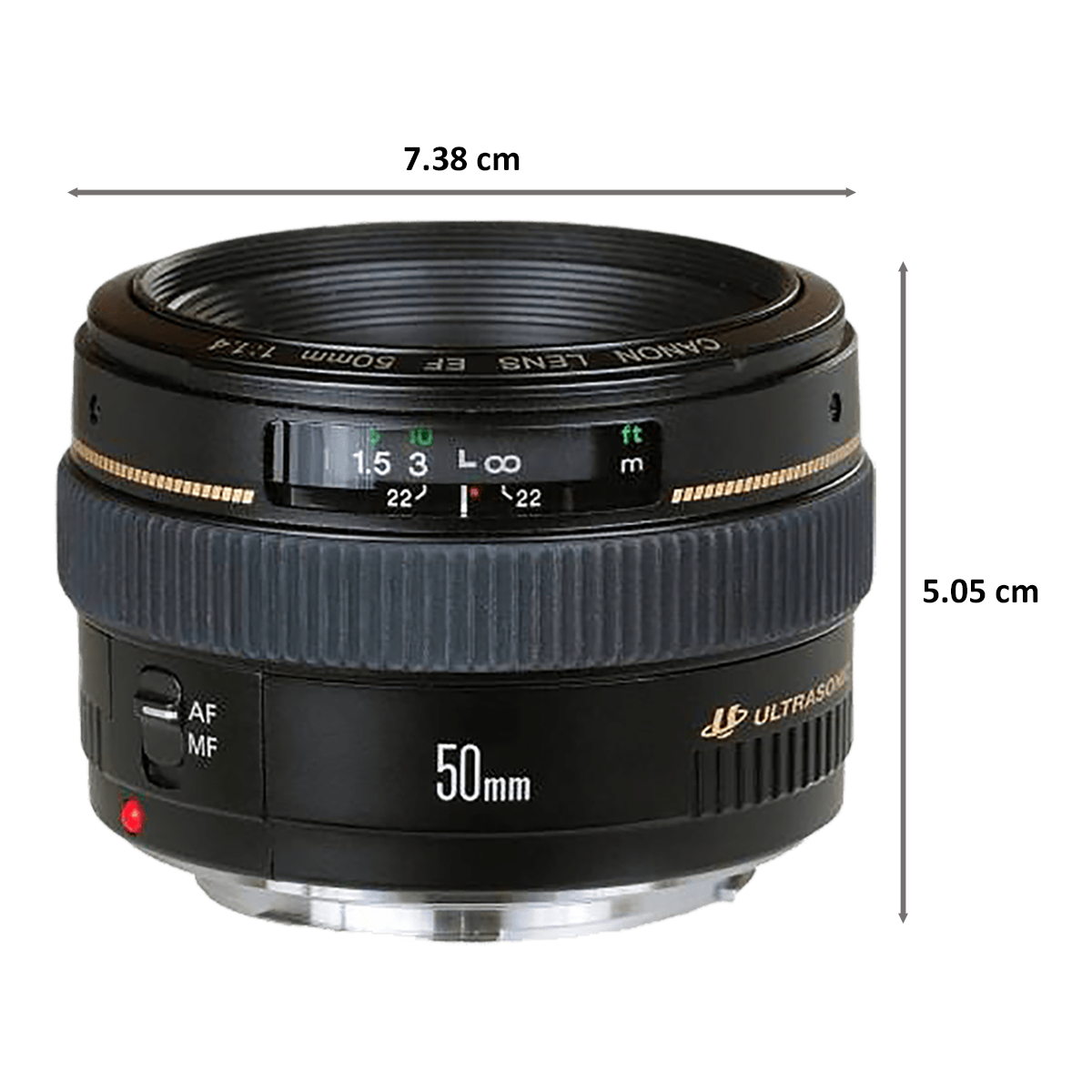 Buy Canon EF USM 50 mm F1.4 DSLR Lens (Black) Online - Croma