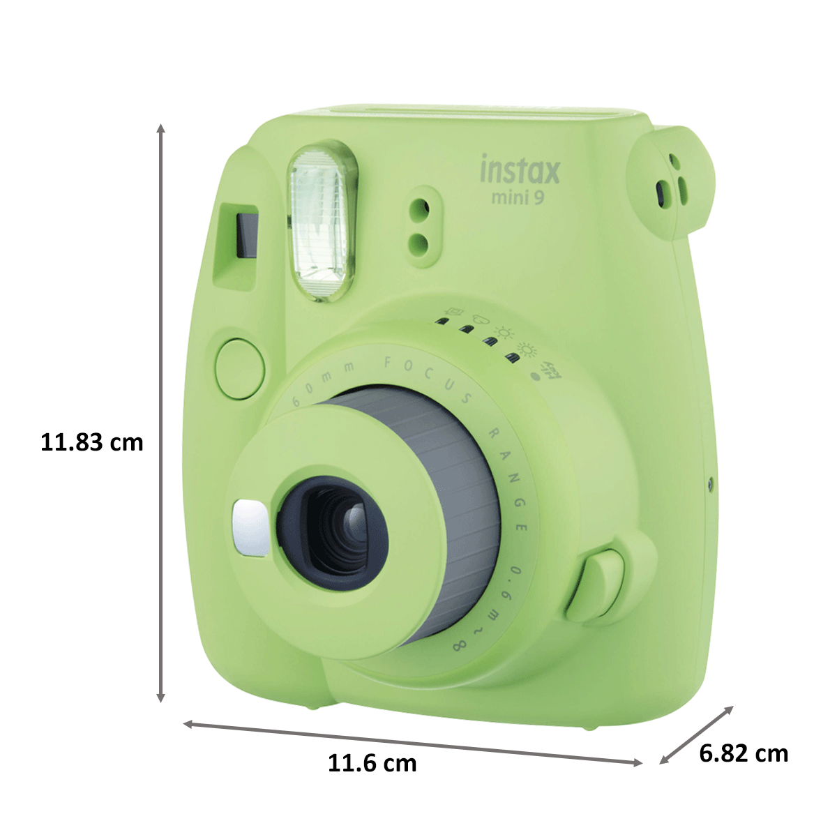 Fujifilm Instax Mini 9 On-The-Go Instant Camera Kit (Automatic Film Feeding Out, Lime Green)_3