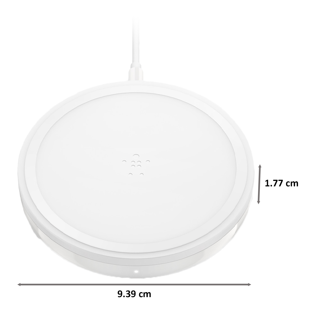 Beikin Boost Up Bold 10 W Wireless Charging Pad (White)_2