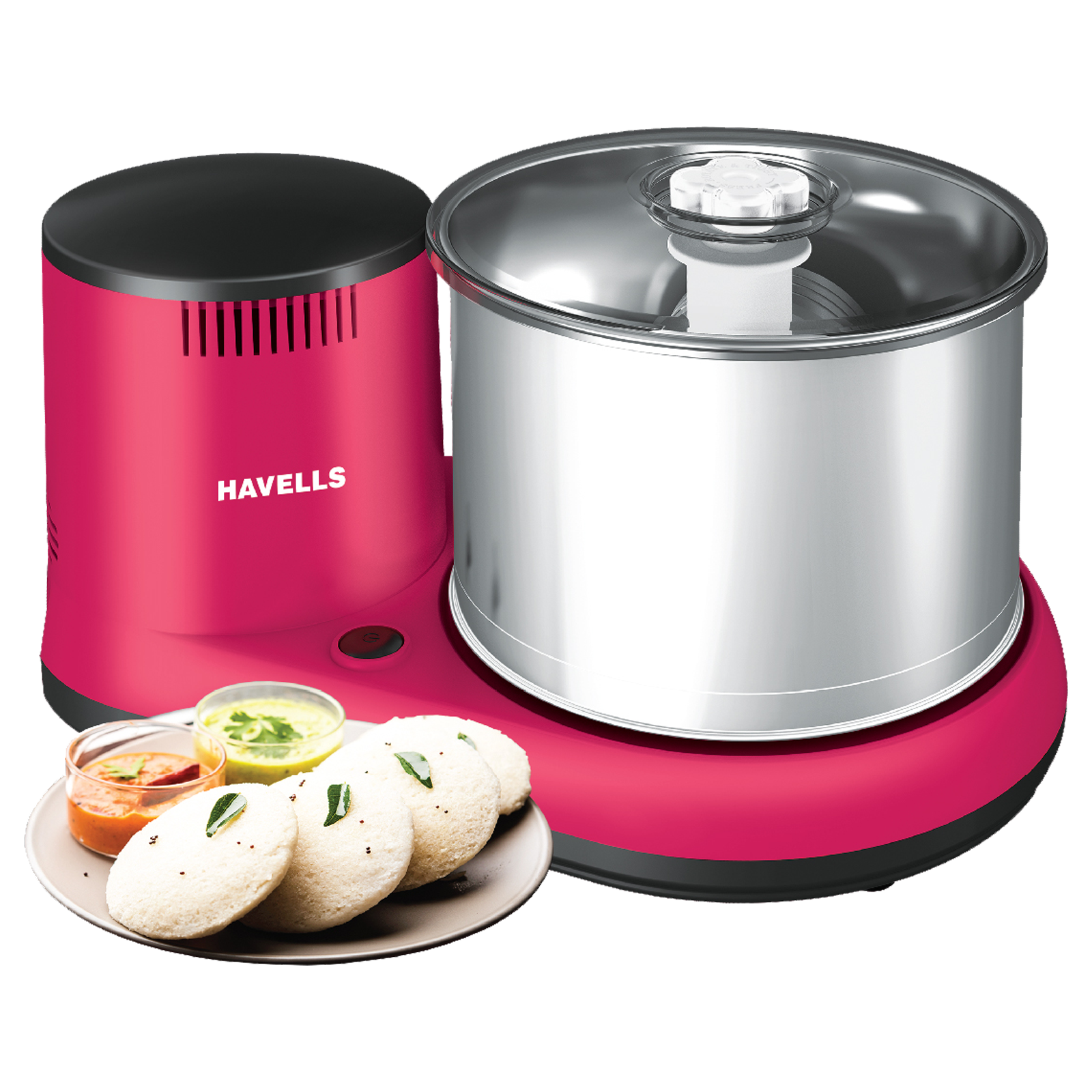 Havells Alai 150 Watts 2 Litres 2 Stones Wet Grinder (Thermal Overload Protector, GHFWGCXR015, Pink)_1